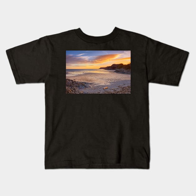 Caswell Bay, Gower Kids T-Shirt by dasantillo